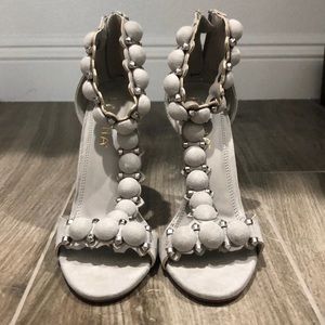 Liliana gray studded heels from Misslola
